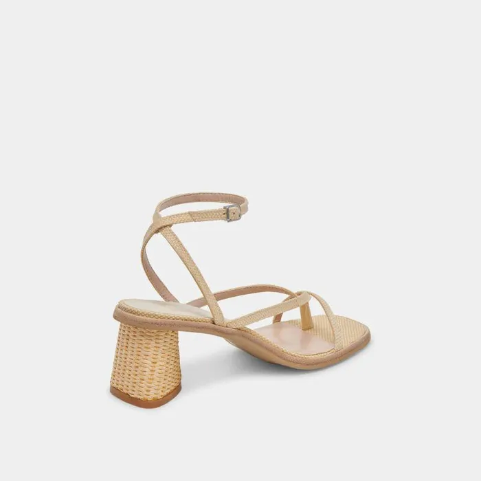 Heels Shop Dolce Vita Banita Sandals Lt Natural Raffia Lt Natural Raffia