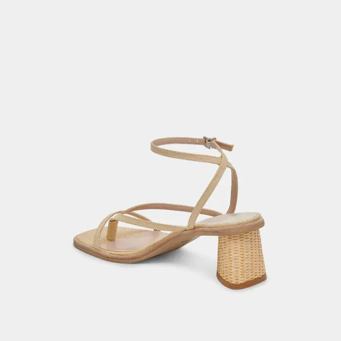 Heels Shop Dolce Vita Banita Sandals Lt Natural Raffia Lt Natural Raffia