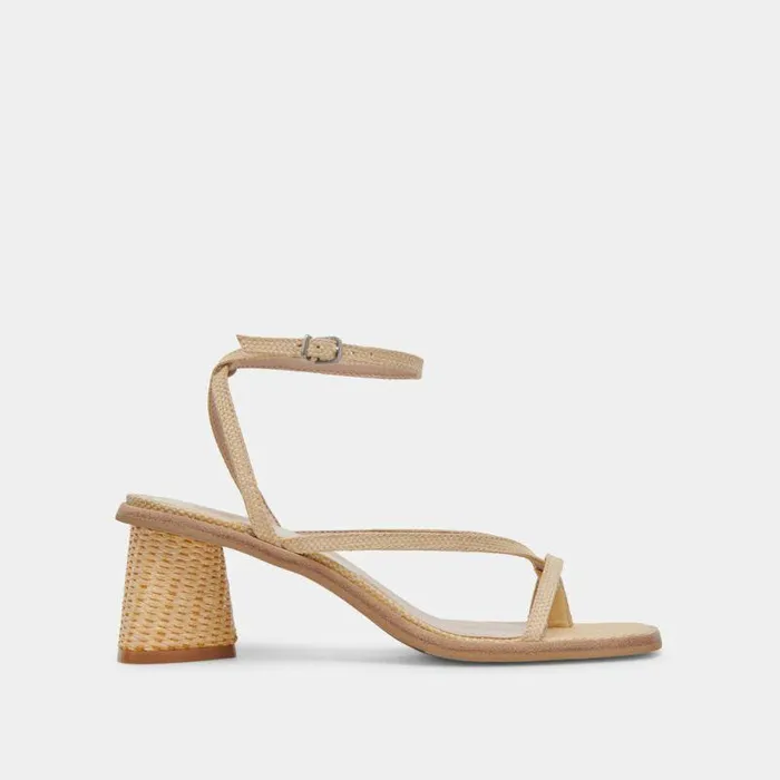 Heels Shop Dolce Vita Banita Wide Sandals Lt Natural Raffia Wide Raffia Sandals Lt Natural Raffia