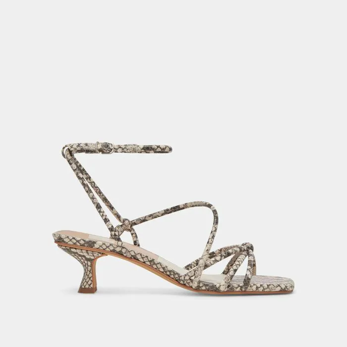 Heels Shop Dolce Vita Bev Heels Black White Embossed Snake White Black Snake Heels Black White Embossed Snake