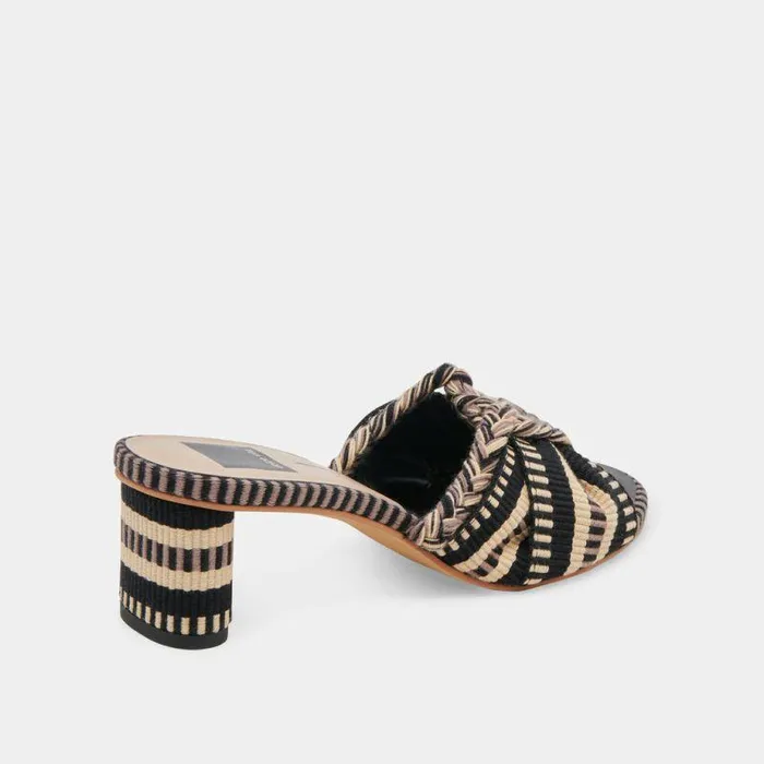 Heels Shop Dolce Vita Dallie Heels Black Multi Woven Black Multi Woven
