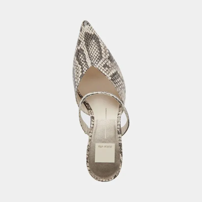 Heels Shop Dolce Vita Kanika Heels Black White Embossed Snake Snake Black White Heels Black White Embossed Snake