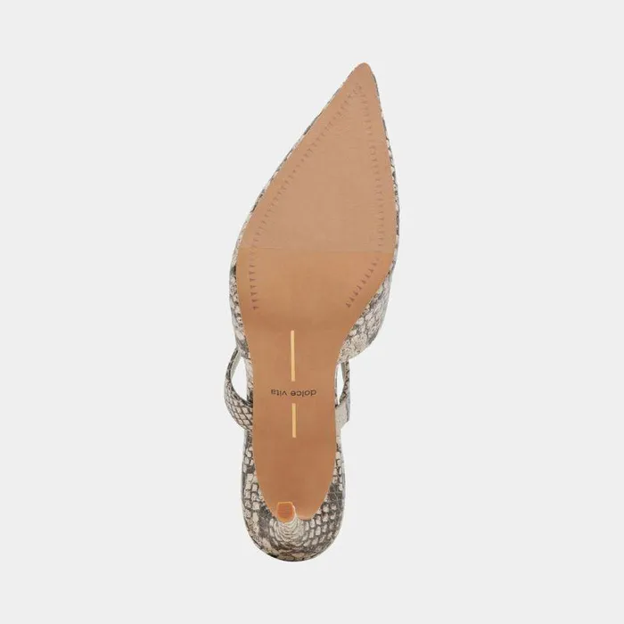 Heels Shop Dolce Vita Kanika Heels Black White Embossed Snake Snake Black White Heels Black White Embossed Snake