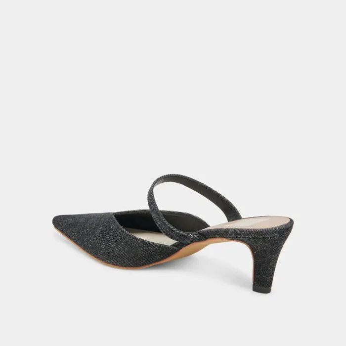 Heels Shop Dolce Vita Kanika Mid Heels Carbon Denim Carbon Denim