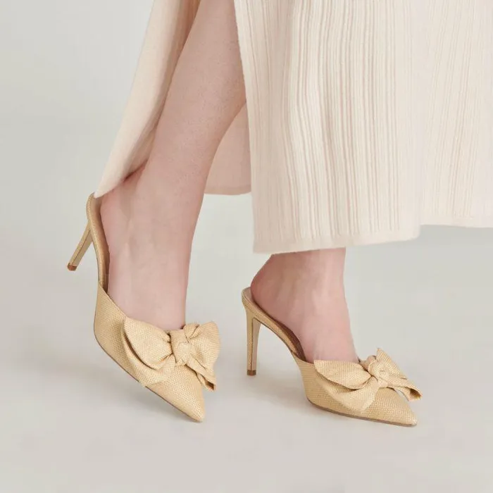 Heels Shop Dolce Vita Kayli Heels Lt Natural Raffia Lt Natural Raffia