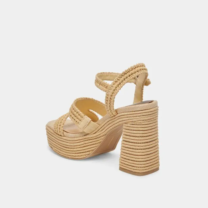 Heels Shop Dolce Vita Lacye Heels Natural Woven Natural Woven