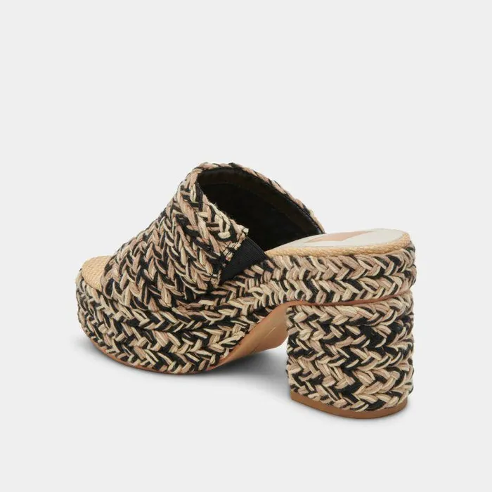 Heels Shop Dolce Vita Lady Heels Black Multi Woven Black Multi Woven