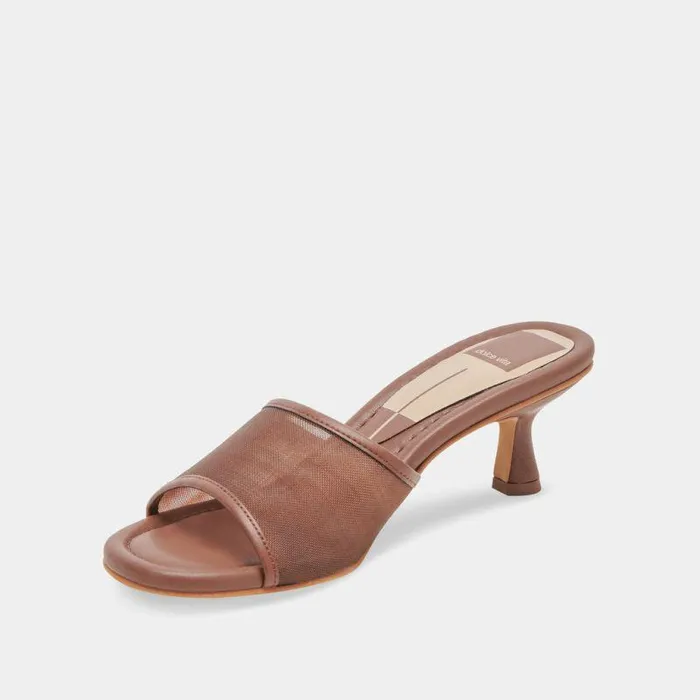Heels Shop Dolce Vita Meeza Heels Espresso Mesh Espresso Mesh