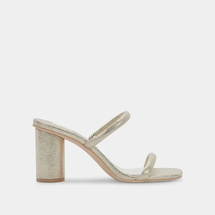 Heels Shop Dolce Vita Noles Heels Gold Metallic Stella Suede Women039s Chunky Round Heels Gold Metallic Stella Suede