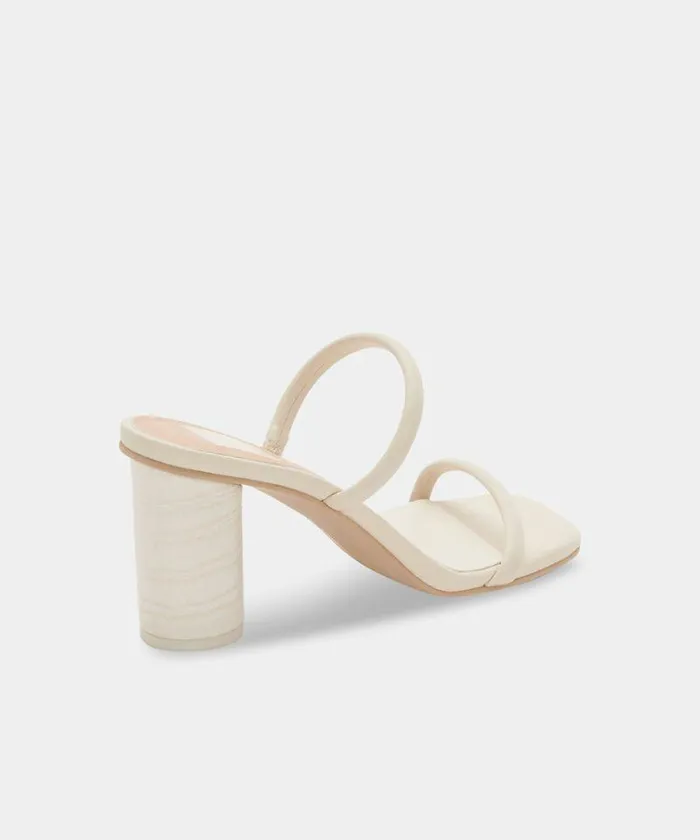 Heels Shop Dolce Vita Noles Heels Ivory Stella Women039s Chunky Round Heels Ivory Stella