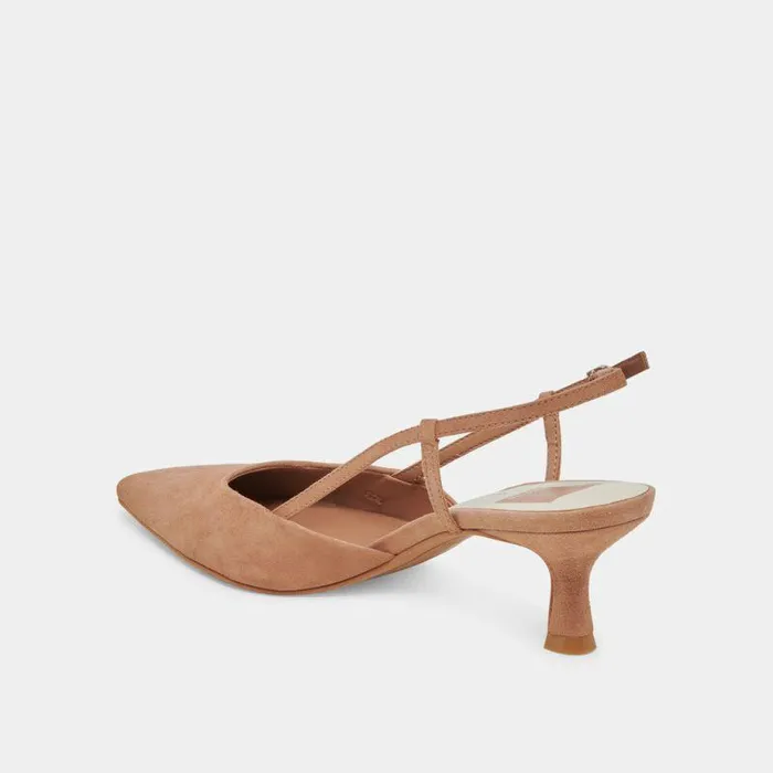 Heels Shop Dolce Vita Odela Heels Toffee Suede Toffee Suede