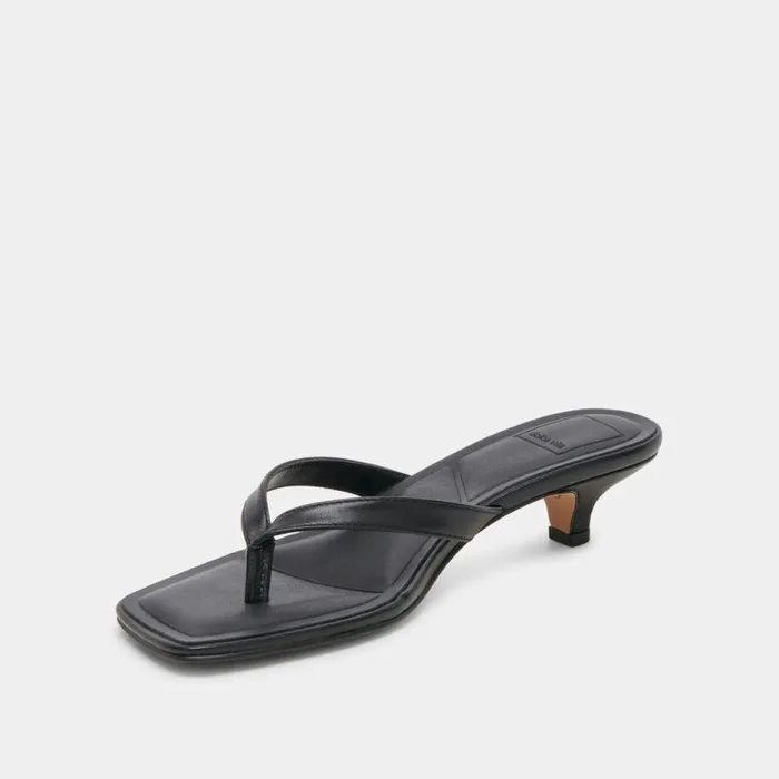 Heels Shop Dolce Vita Tasiah Sandals Black Leather Black Leather