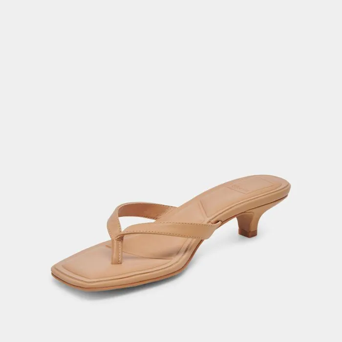 Heels Shop Dolce Vita Tasiah Sandals Light Tan Leather Light Tan Leather