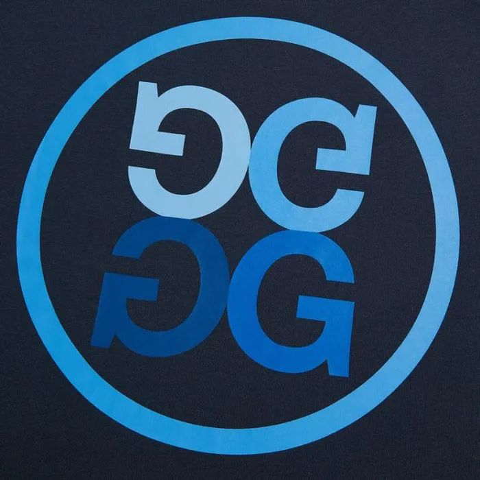 Hoodies and Tees Men GFORE GRADIENT CIRCLE G039S COTTON TEE Twilight