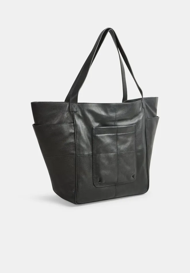 Hush Bags Women Mariana Leather Tote Bag Black