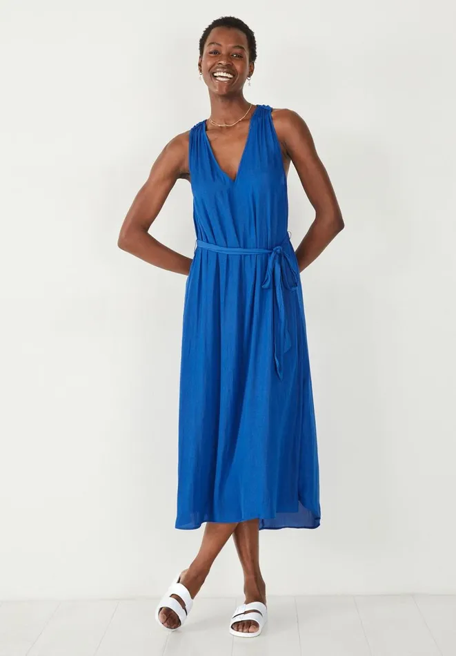 Hush Dresses Women Catharina Twist Back Midi Dress Bright Blue Hush Dresses Women Catharina Twist Back Midi Dress Bright Blue