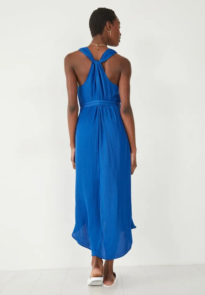 Hush Dresses Women Catharina Twist Back Midi Dress Bright Blue Hush Dresses Women Catharina Twist Back Midi Dress Bright Blue