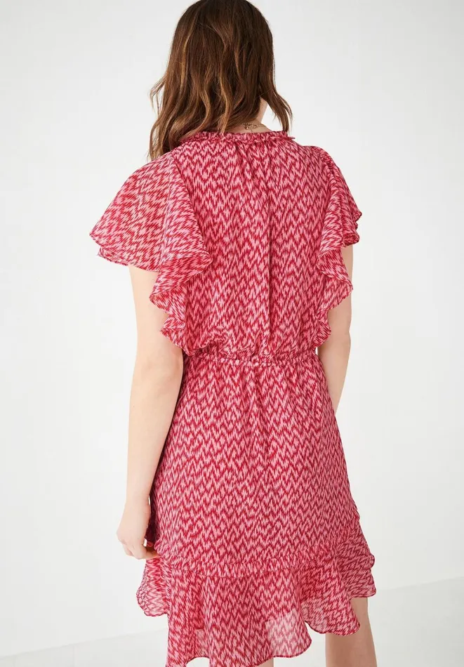 Hush Dresses Women Fifi Mini Dress Zig Zag Pinkred Hush Dresses Women Fifi Mini Dress Zig Zag Pinkred