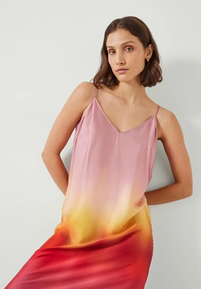 Hush Dresses Women Leanne Slip Maxi Dress Sunset Ombre Hush Dresses Women Leanne Slip Maxi Dress Sunset Ombre