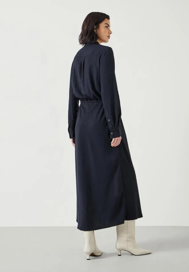 Hush Dresses Women Martina Pinstripe Midi Dress Washed Black Hush Dresses Women Martina Pinstripe Midi Dress Washed Black