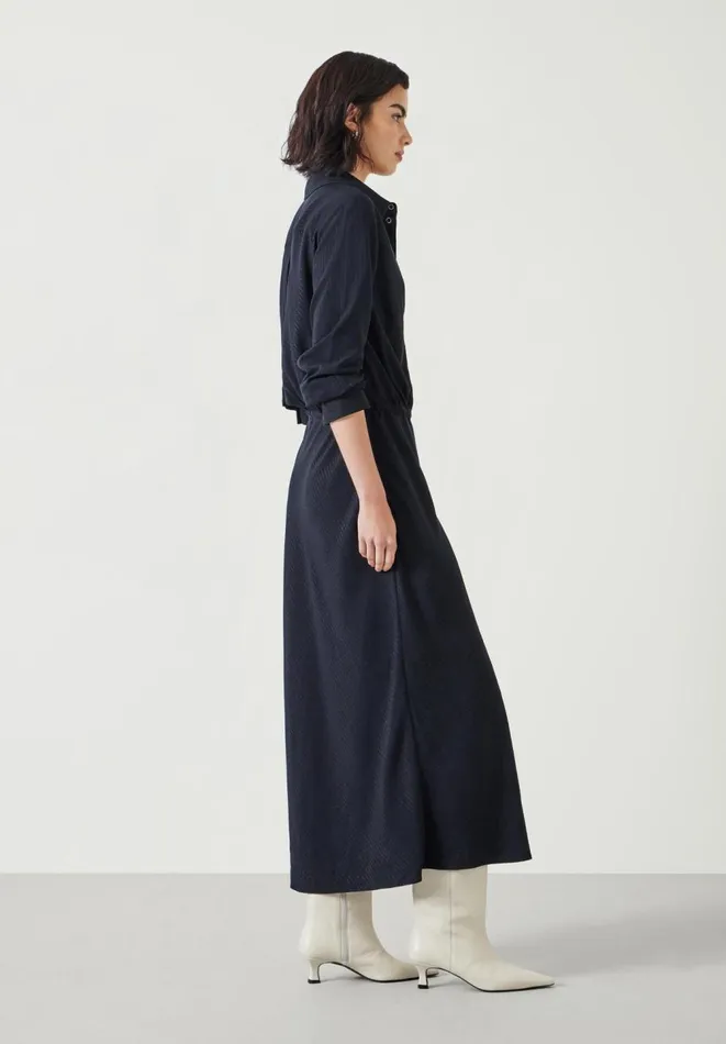 Hush Dresses Women Martina Pinstripe Midi Dress Washed Black Hush Dresses Women Martina Pinstripe Midi Dress Washed Black