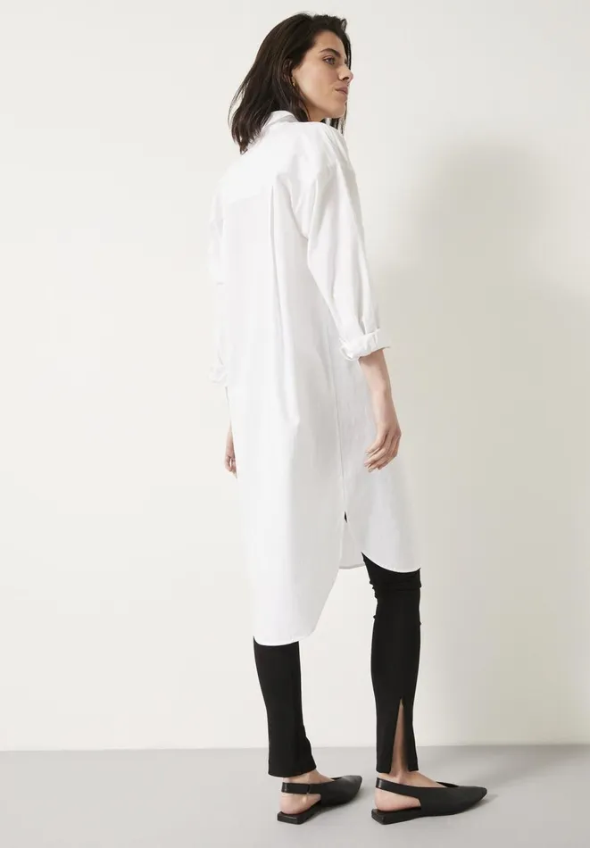 Hush Dresses Women Sahra Midi Shirt Dress White Hush Dresses Women Sahra Midi Shirt Dress White