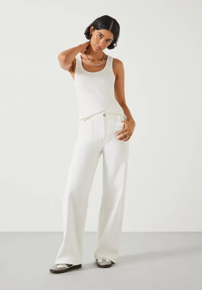 Hush Jeans Women Rowan Flared Jeans White