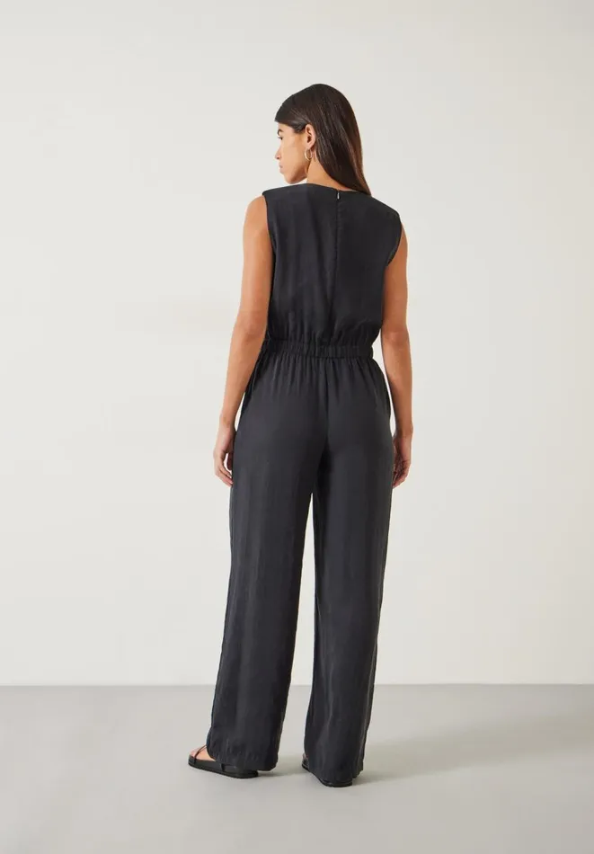Hush Jumpsuits Women Kirza Textured Jumpsuit Washed Black Hush Jumpsuits Women Kirza Textured Jumpsuit Washed Black