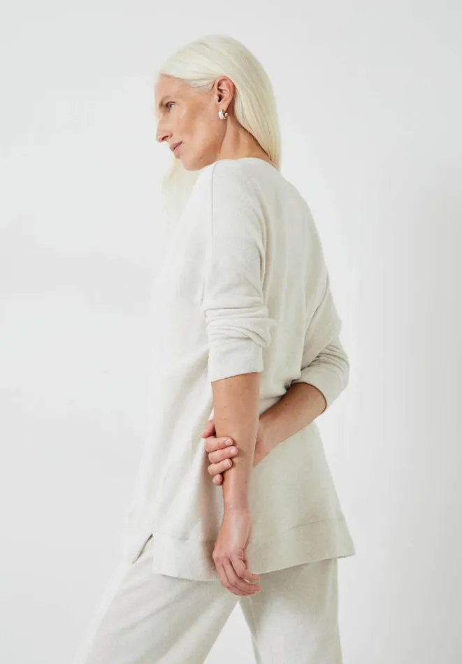 Hush Pyjamas and Nightwear Women Elle Supersoft VNeck Top Viper Grey Hush Pyjamas and Nightwear Women Elle Supersoft VNeck Top Viper Grey