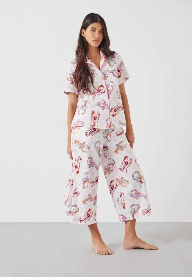 Hush Pyjamas and Nightwear Women Lyla Cotton Culotte Pyjamas Under The Sea Hush Pyjamas and Nightwear Women Lyla Cotton Culotte Pyjamas Under The Sea