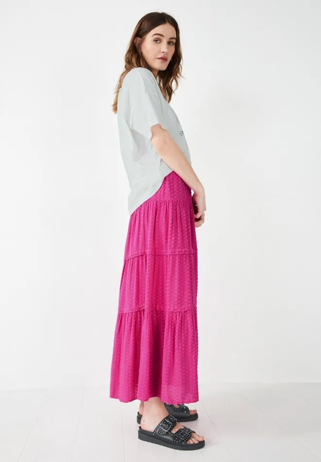 Hush Skirts Women Branwen Pintucked Maxi Skirt Fuchsia Hush Skirts Women Branwen Pintucked Maxi Skirt Fuchsia