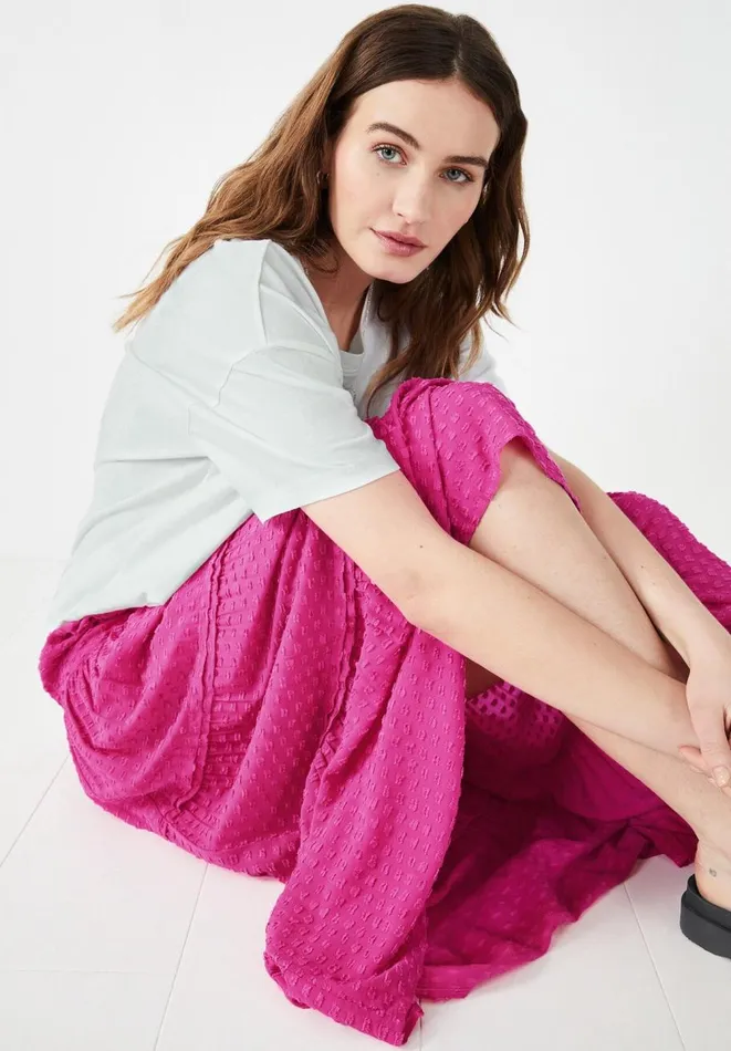 Hush Skirts Women Branwen Pintucked Maxi Skirt Fuchsia Hush Skirts Women Branwen Pintucked Maxi Skirt Fuchsia