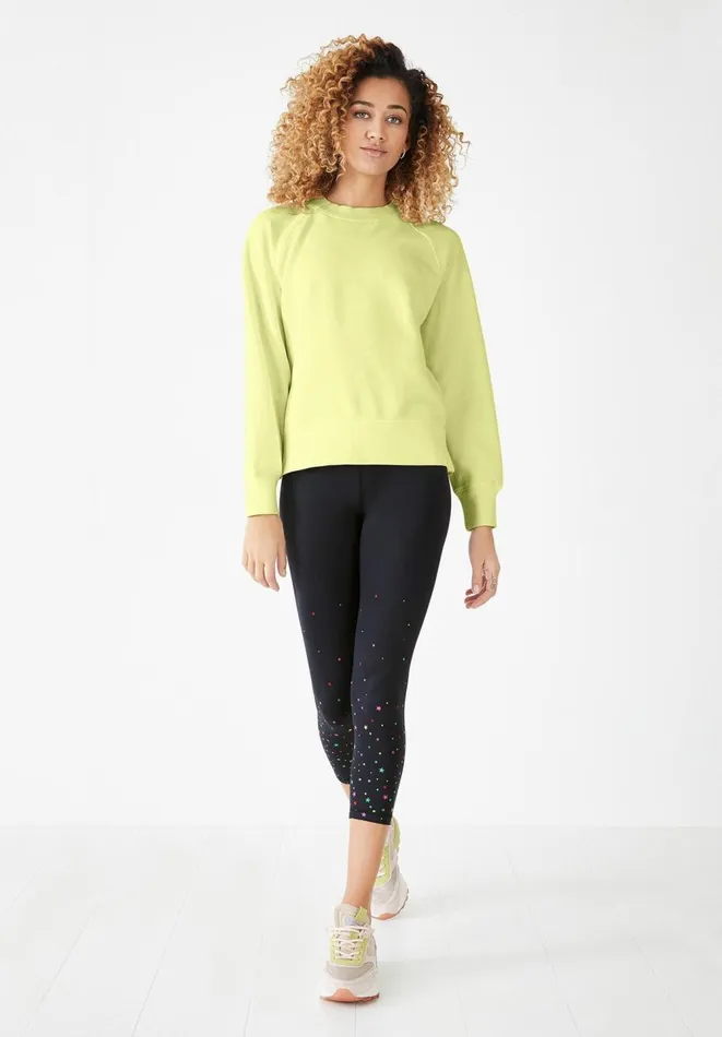 Hush Sweatshirts and Hoodies Women Ada Side Zip Sweatshirt Washed Neon Yellow Hush Sweatshirts and Hoodies Women Ada Side Zip Sweatshirt Washed Neon Yellow