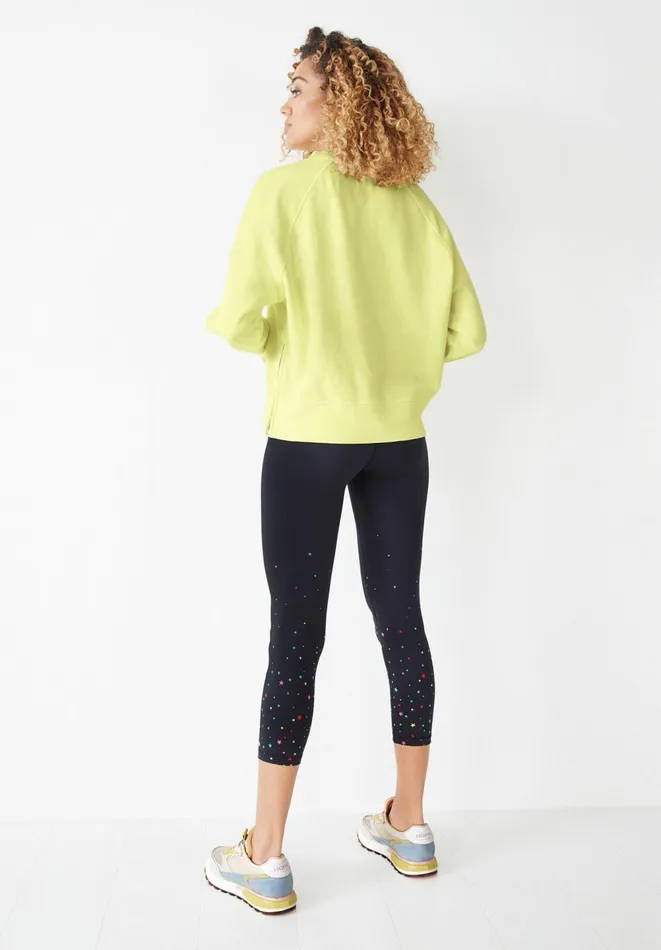 Hush Sweatshirts and Hoodies Women Ada Side Zip Sweatshirt Washed Neon Yellow Hush Sweatshirts and Hoodies Women Ada Side Zip Sweatshirt Washed Neon Yellow