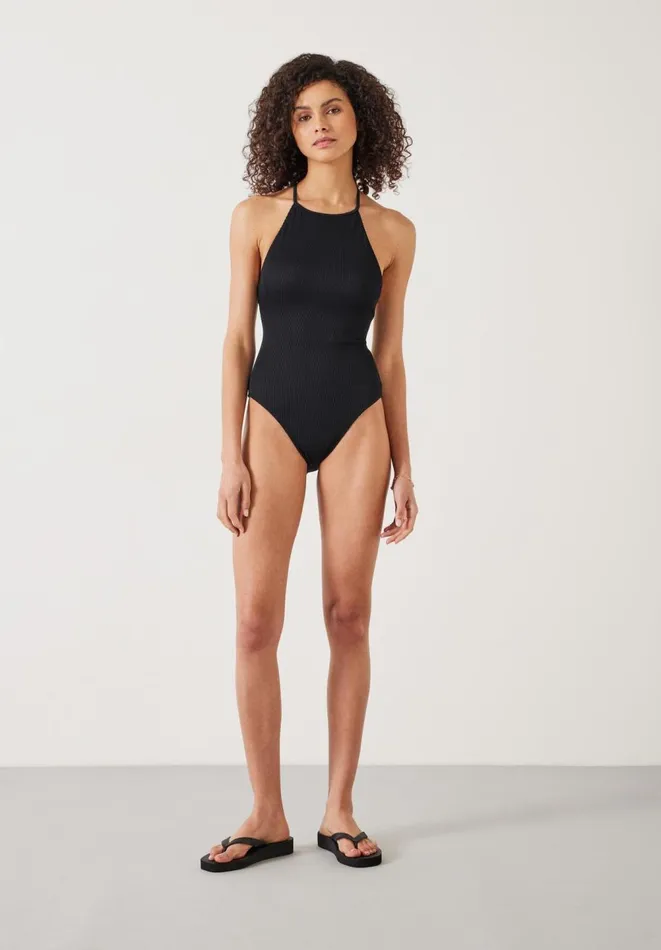 Hush Swimwear and Beachwear Women Riley Rib Swimsuit Black