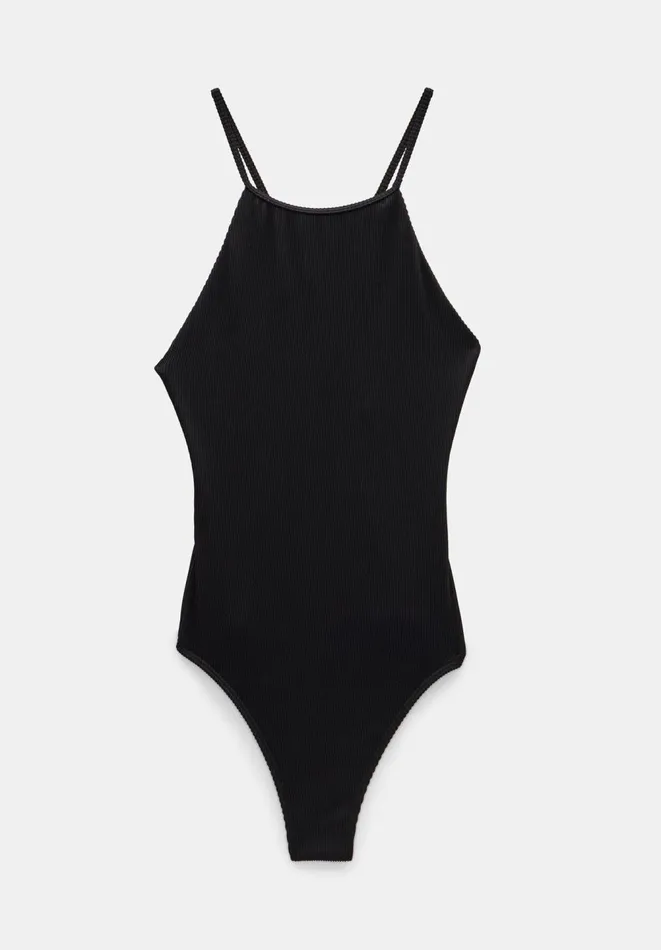 Hush Swimwear and Beachwear Women Riley Rib Swimsuit Black