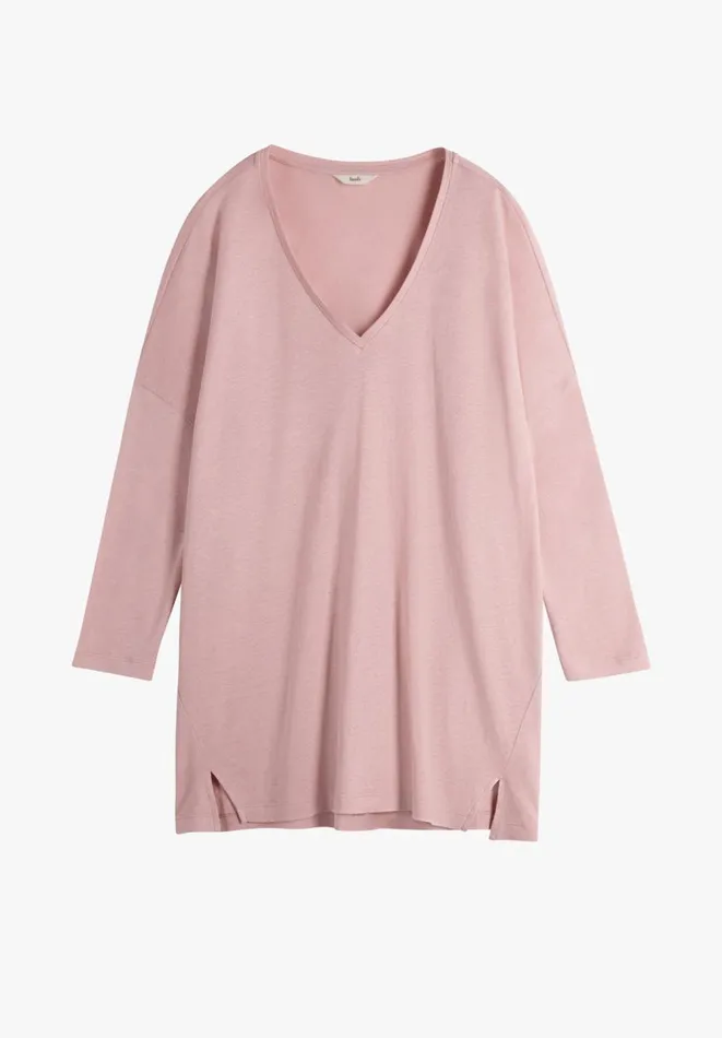 Hush Tops and Tshirts Women Chesten Linen Jersey Top Blush Hush Tops and Tshirts Women Chesten Linen Jersey Top Blush