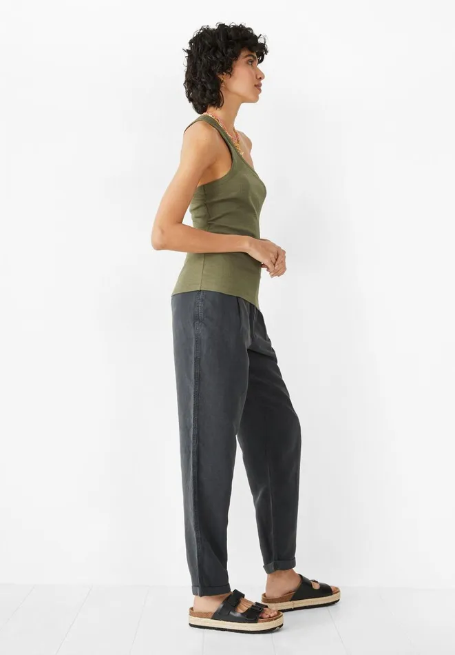 Hush Tops and Tshirts Women Nula One Shoulder Vest Olivine Hush Tops and Tshirts Women Nula One Shoulder Vest Olivine