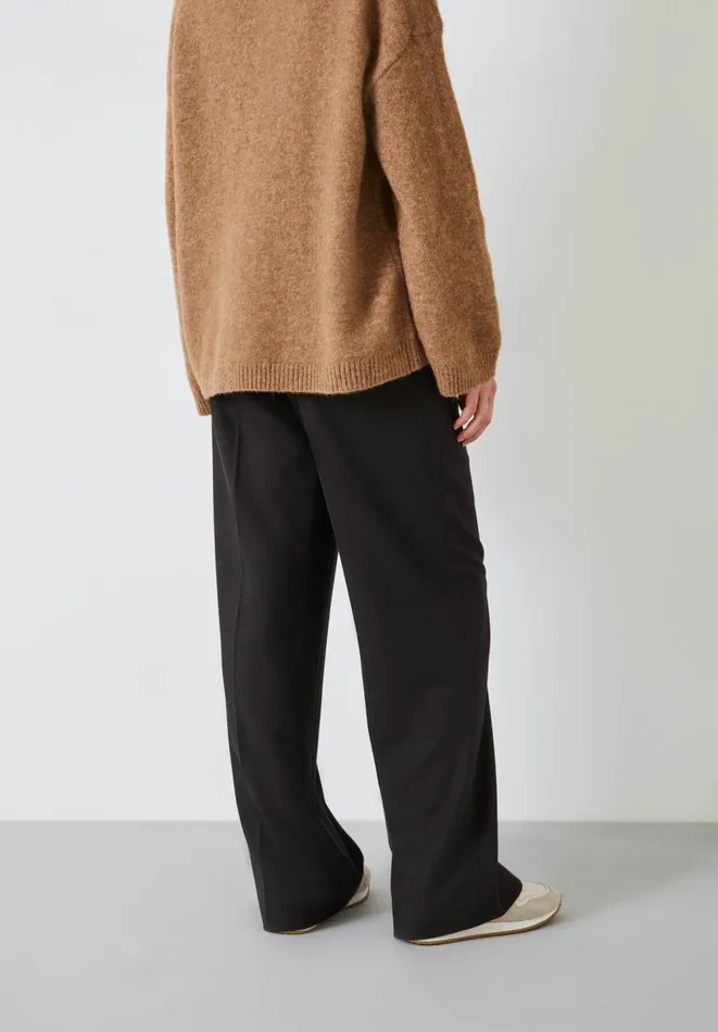Hush Trousers Women Emily Wide Leg Wool Blend Trousers Chocolate Brown Hush Trousers Women Emily Wide Leg Wool Blend Trousers Chocolate Brown