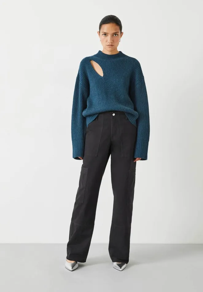 Hush Trousers Women Sydney Cotton Utility Trousers Washed Black