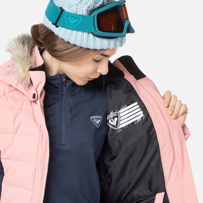 Kids Girls039 Polydown Ski Jacket Cooperpink Rossignol Ski Jackets