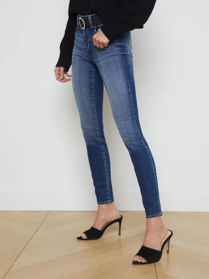L039Agence Aged Denim Women Marguerite Jean Castaic