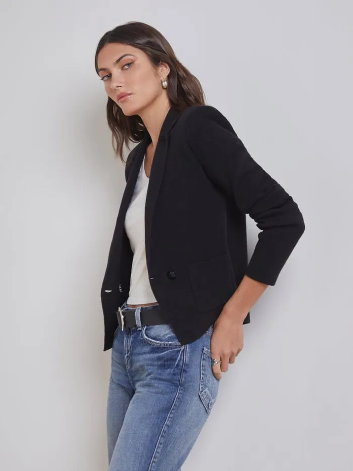 L039Agence Blazers and Jackets Women Sofia Knit Blazer Black
