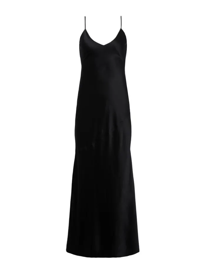 L039Agence Dresses and Jumpsuits Women Serita Silk Slip Dress Black