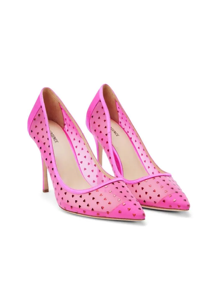 L039Agence Heels and Pumps Women Julie Pump Hot Pink Satin