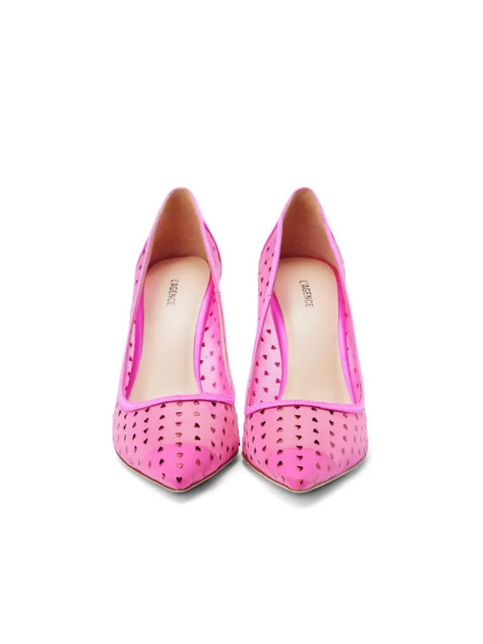L039Agence Heels and Pumps Women Julie Pump Hot Pink Satin
