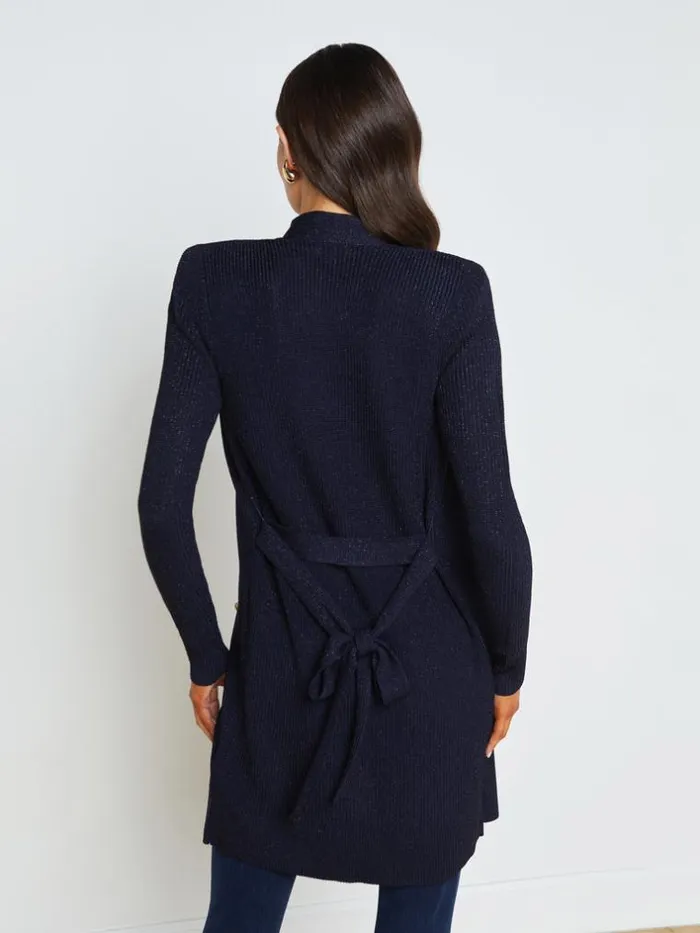 L039Agence Knitwear Women Noe DoubleBreasted Cardigan Midnight