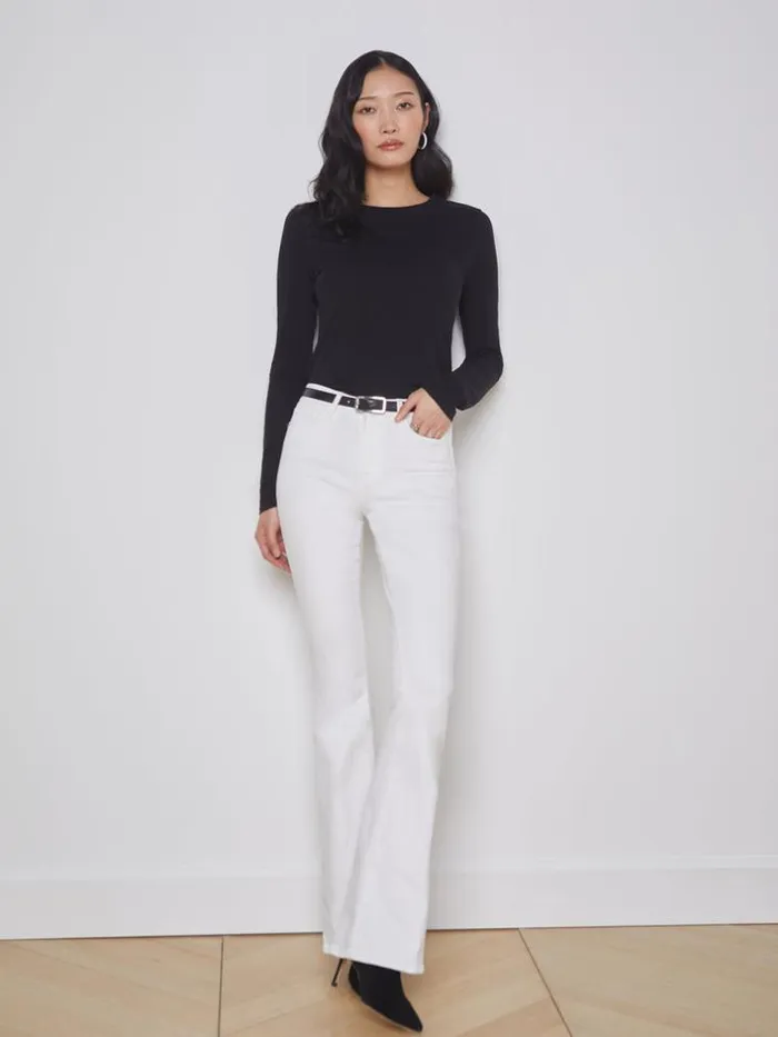 L039Agence Tees Women Tess Long Sleeve Tee Black