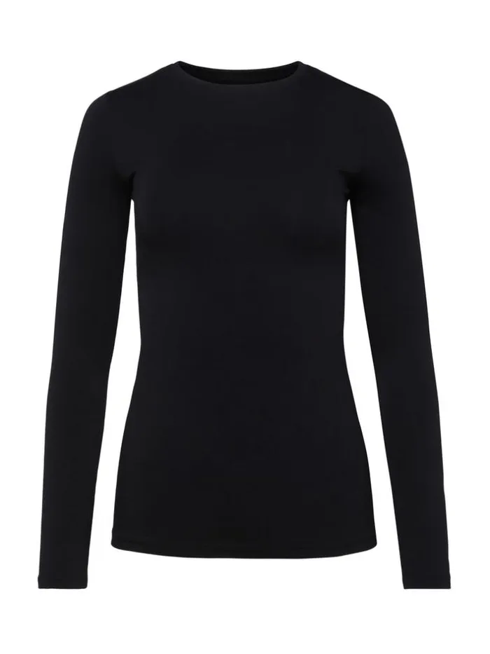 L039Agence Tees Women Tess Long Sleeve Tee Black