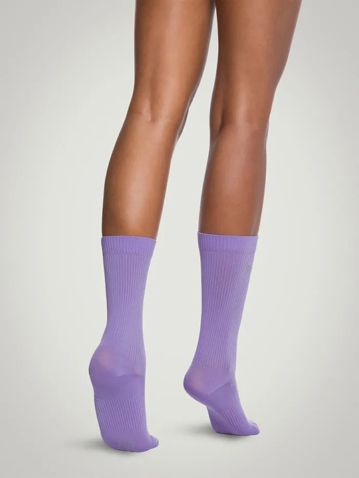 Lurex Logo Script Socks Lilacsilver Women Wolford Socks